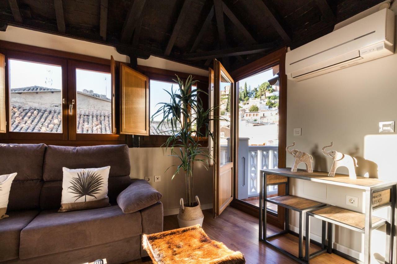 Apartamento Fantástico ático con terraza y vistas en el centro Granada Exterior foto