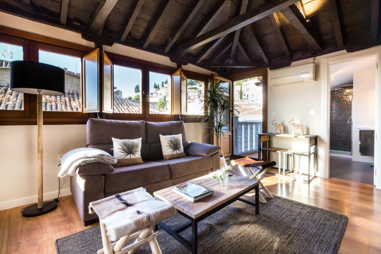 Apartamento Fantástico ático con terraza y vistas en el centro Granada Exterior foto