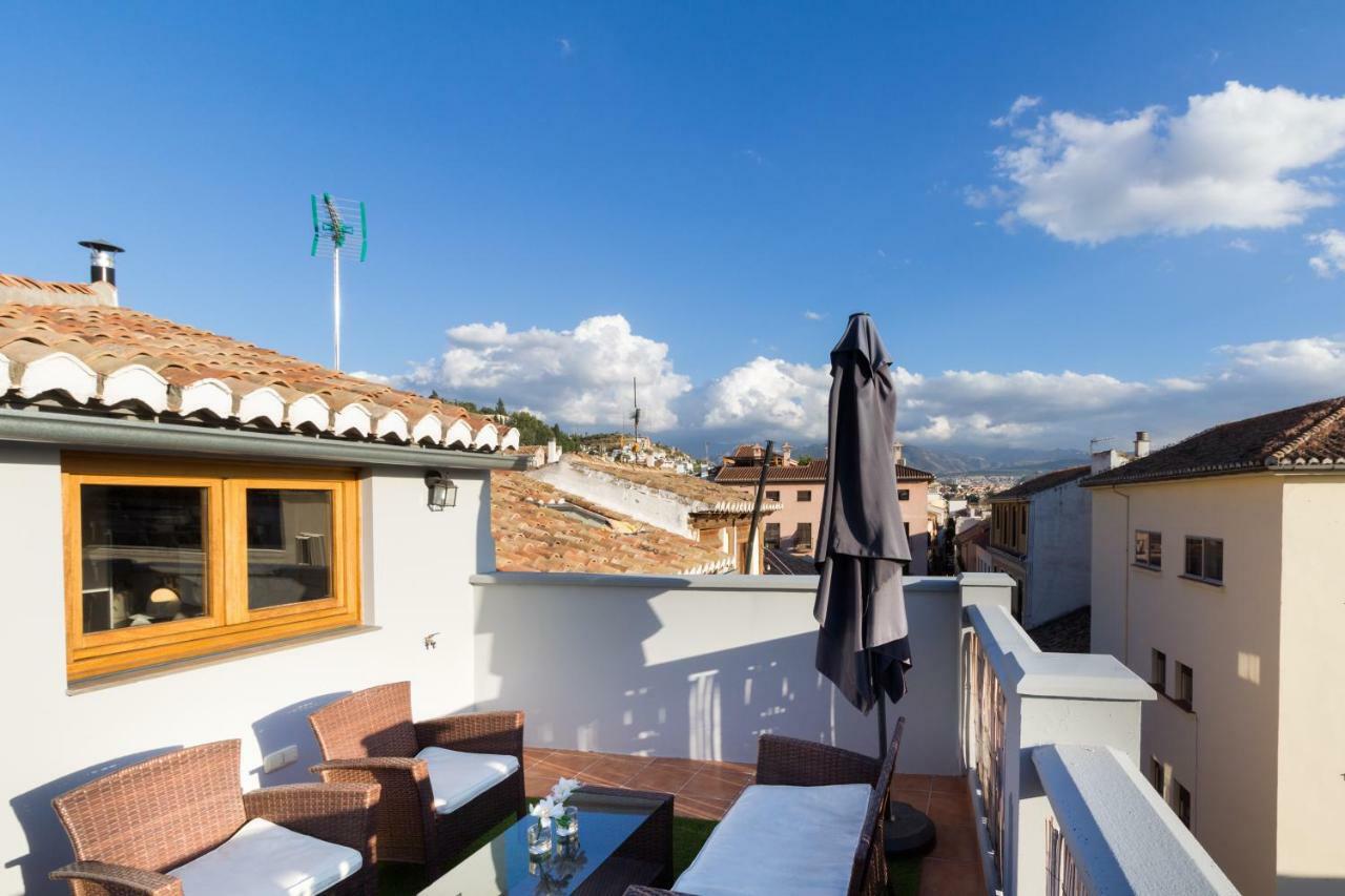 Apartamento Fantástico ático con terraza y vistas en el centro Granada Exterior foto